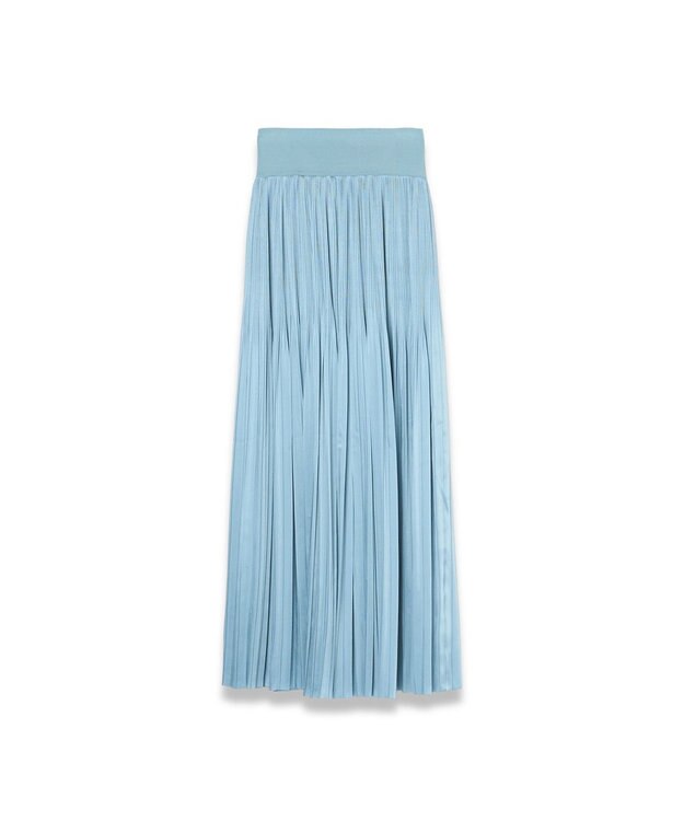 JOSEPH プリーツサテン　スカート Chambray