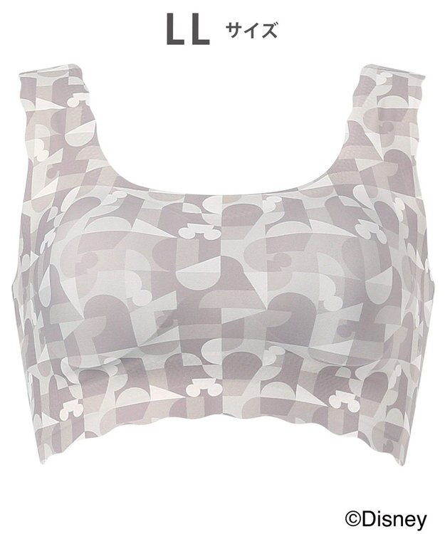 WACOAL ノンワイヤーブラ [GOCOCi][ワコール] Disneyコレクション 伸びのよい素材を使用 立体的なバストシルエット ゴコチ ハーフトップ ブラトップ レディース CGG537 /ワコール クリーム