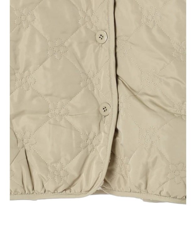 Green Parks ・ＳＵＧＡＲ　ＳＰＯＯＮ　２ｗａｙフラワーキルトブルゾン Light Khaki