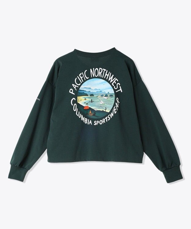 Columbia Columbia/ ウィメンズレイクトゥーアベニューロングスリーブクロップドTシャツ /コロンビア Dark Forest