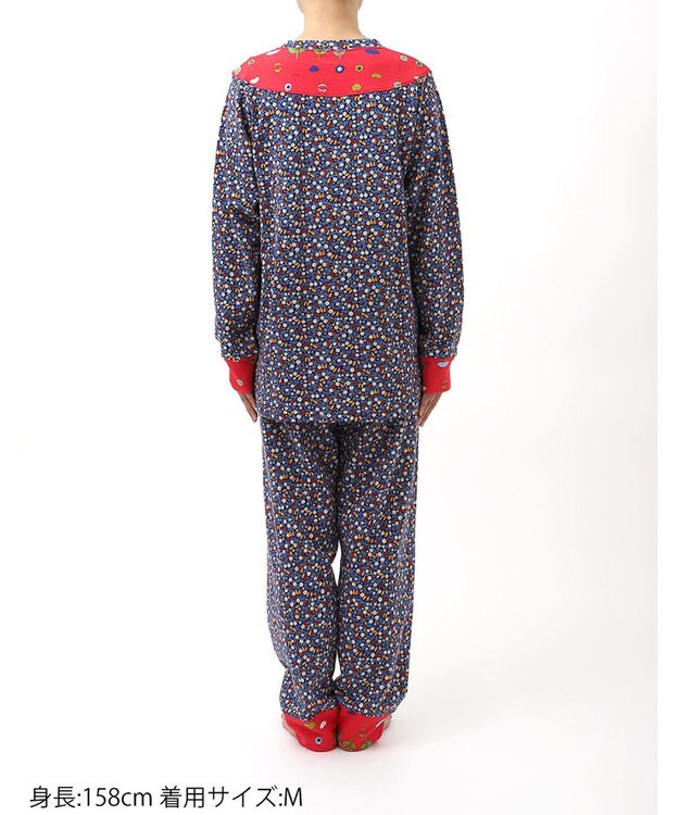 tsumori chisato SLEEP ツモリチサト パジャマ 長袖 長ズボン ルームウェア 綿100%(本体) ミニ裏毛素材 上下セット かぶりタイプ tsumori chisato SLEEP UDX552 /ワコール コン
