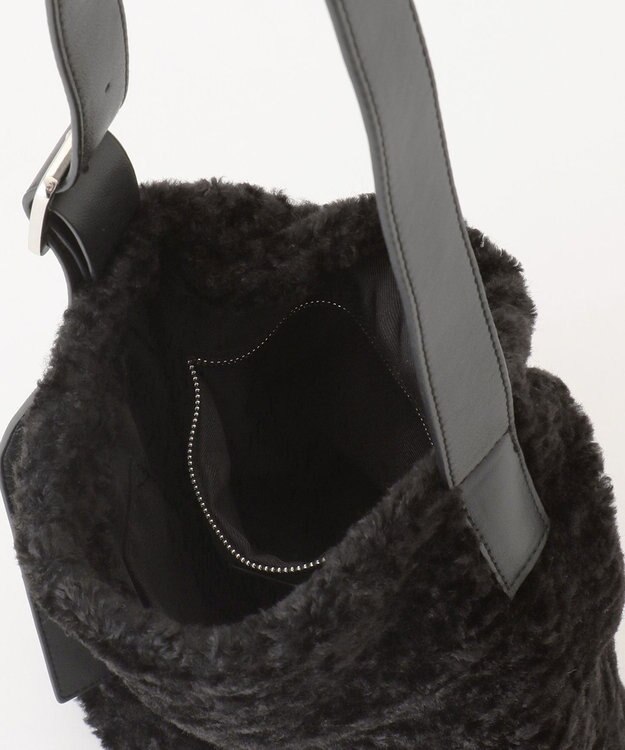 ICB ソフトワンショルダーバッグ ファーコンビ系