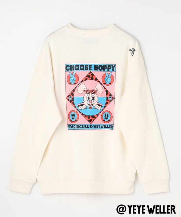 PW CIRCULUS 【UNISEX】【コラボアイテム】Yeyeコラボ スウェット ゴルフ アイボリー系