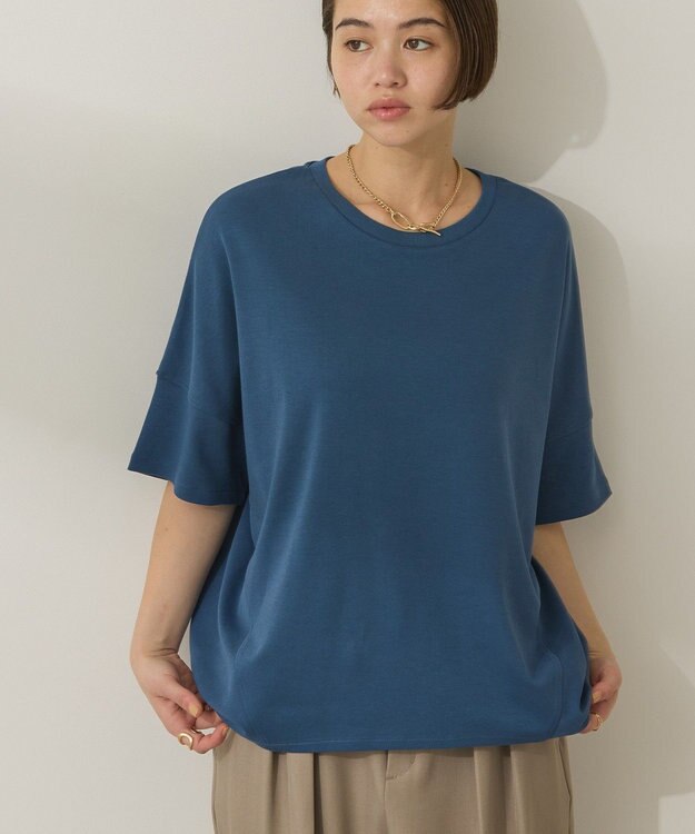 AMERICAN HOLIC 【WEB限定】【UVカット＋接触冷感】 コクーンカットプルオーバー Navy