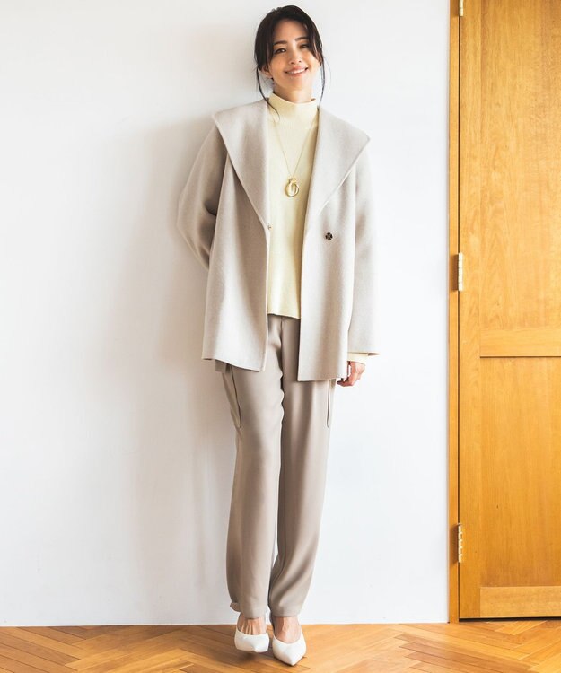 自由区 【洗える】ダブルクロスカーゴ パンツ モカ