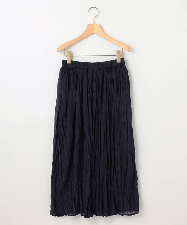 組曲 S 【WEB限定】エスパンディシアープリーツスカート ネイビー系