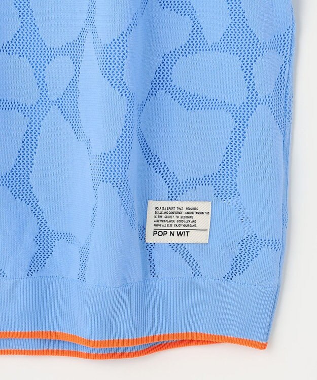 PW CIRCULUS 【MEN】ジラフメッシュ モックネック スカイブルー系