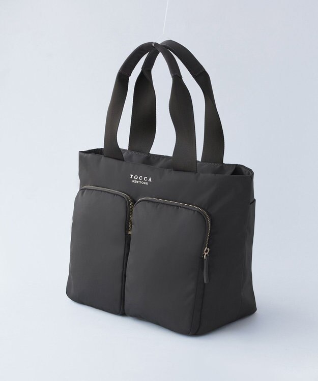 TOCCA 【WEB＆一部店舗限定・A4サイズ対応】VIA METRO NYLON BAG ナイロンバッグ ライトグレー系
