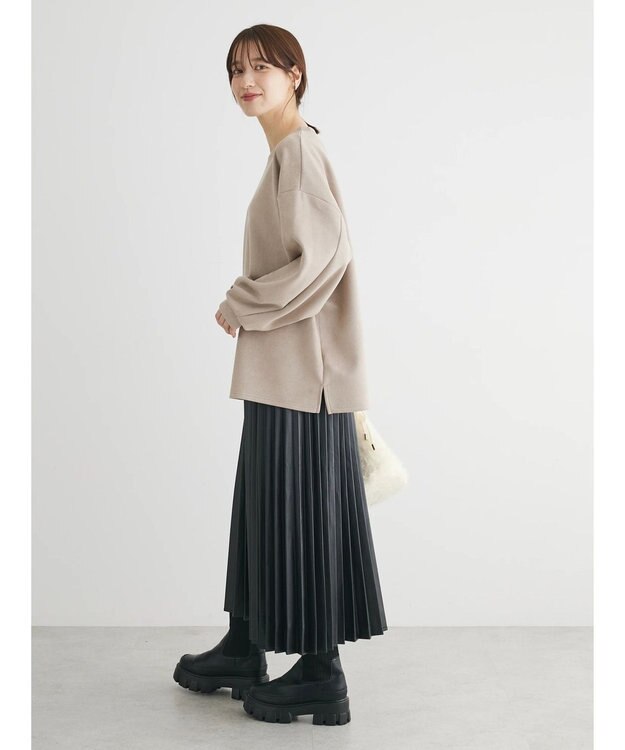 Green Parks ・ＳＵＧＡＲ　ＳＰＯＯＮスウェードポンチプルオーバー Beige