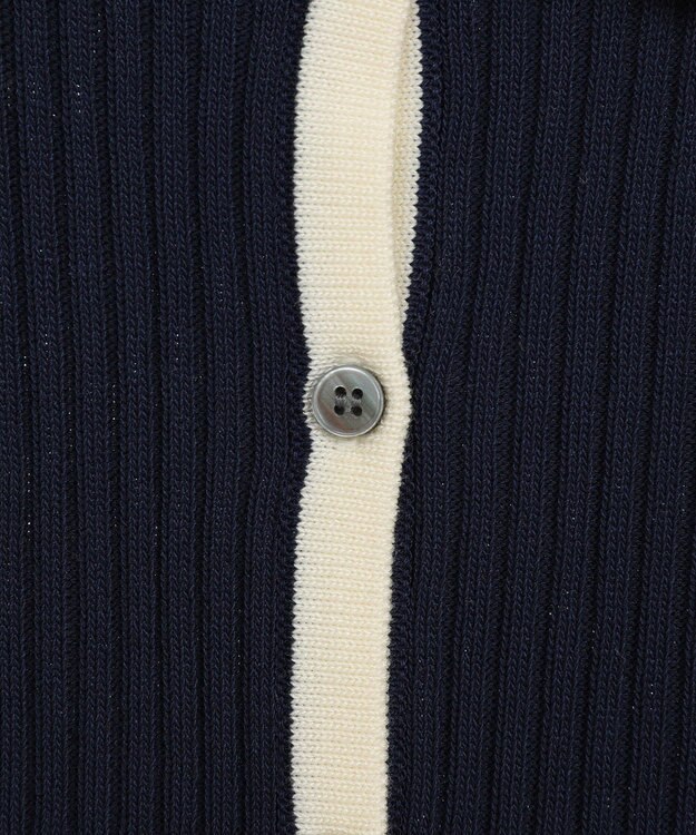 earth music&ecology リブニットカーディガン Navy