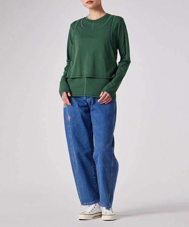 Paul Smith レイヤード シアー カットソー グリーン