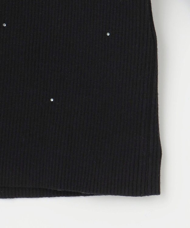 ANY SIS 【洗える】ビジュー プルオーバー ブラック