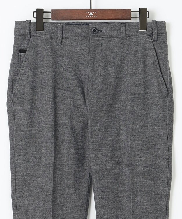 JOSEPH ABBOUD 【キングサイズ・ストレッチ】メランジモールスキン パンツ グレー系