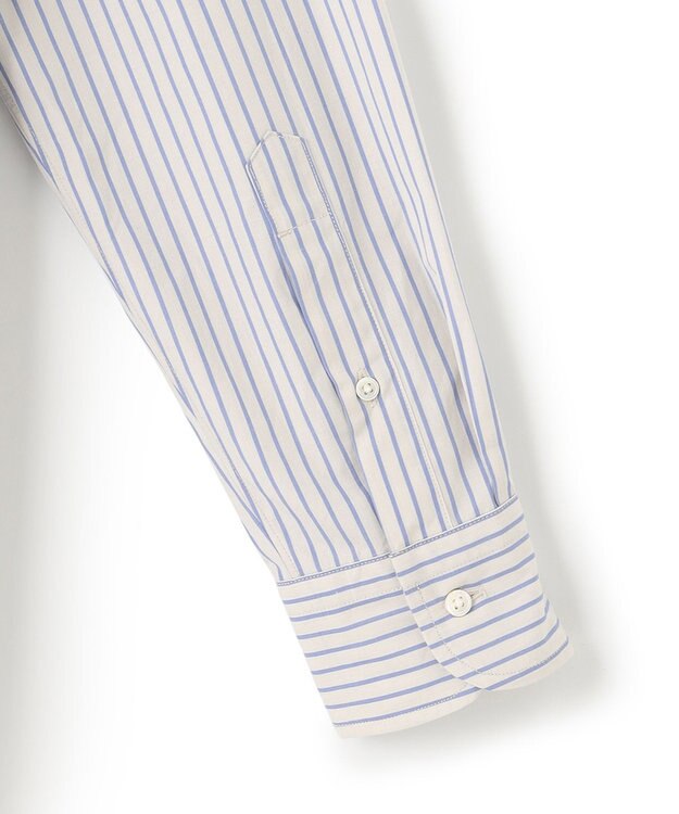 J.PRESS MEN ポプリンストライプシャツ/B.D アイボリー系1