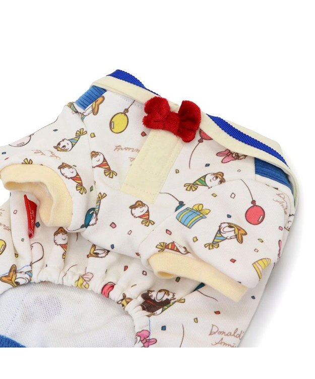 PET PARADISE ディズニー ドナルドダック 90周年 パンツ上下 《パーティ柄》 小型犬 パーティ柄