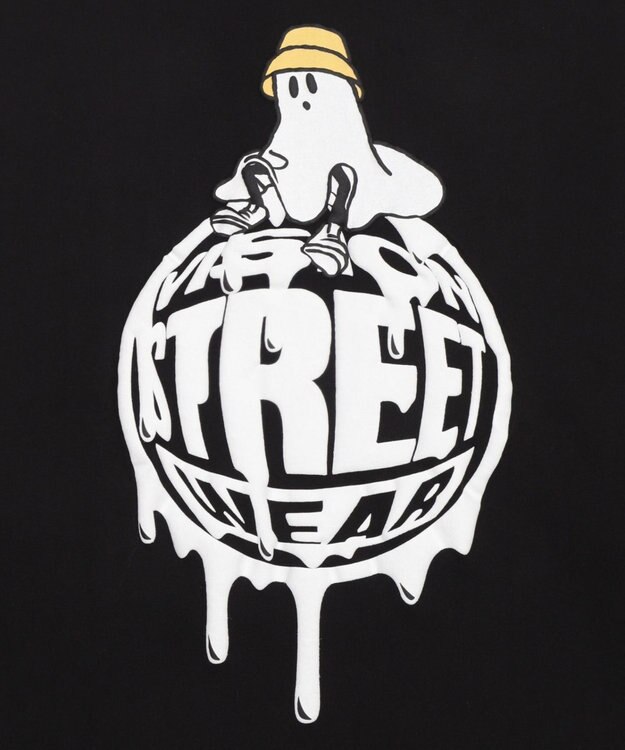 WEGO 【ユニセックス着用ITEM/MLサイズ展開】別注VISIONゴーストグラフィックT（LS） ブラック