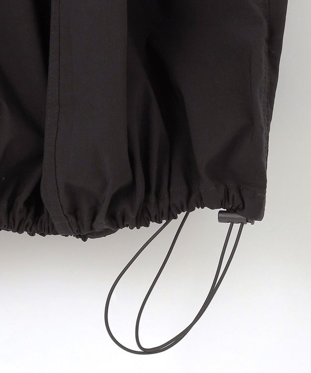 ANY 【ウエストゴム/2WAY】ドロストスカート ブラック