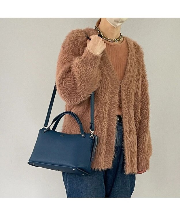PELLE BORSA 2wayハンドバッグ Reinette 4775 ブルー