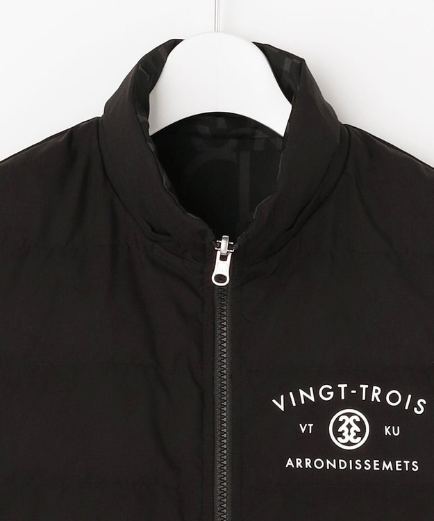 23区GOLF 【WOMEN】中綿リバーシブルベスト ブラック系5