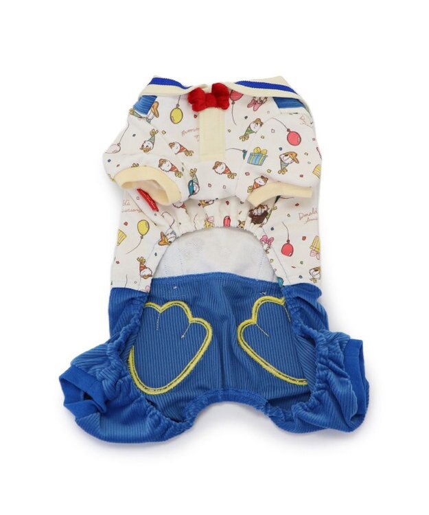 PET PARADISE ディズニー ドナルドダック 90周年 パンツ上下 《パーティ柄》 小型犬 パーティ柄