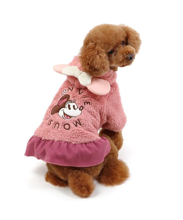 PET PARADISE ディズニー ミニー もこもこ パーカー 小型犬 ミニー
