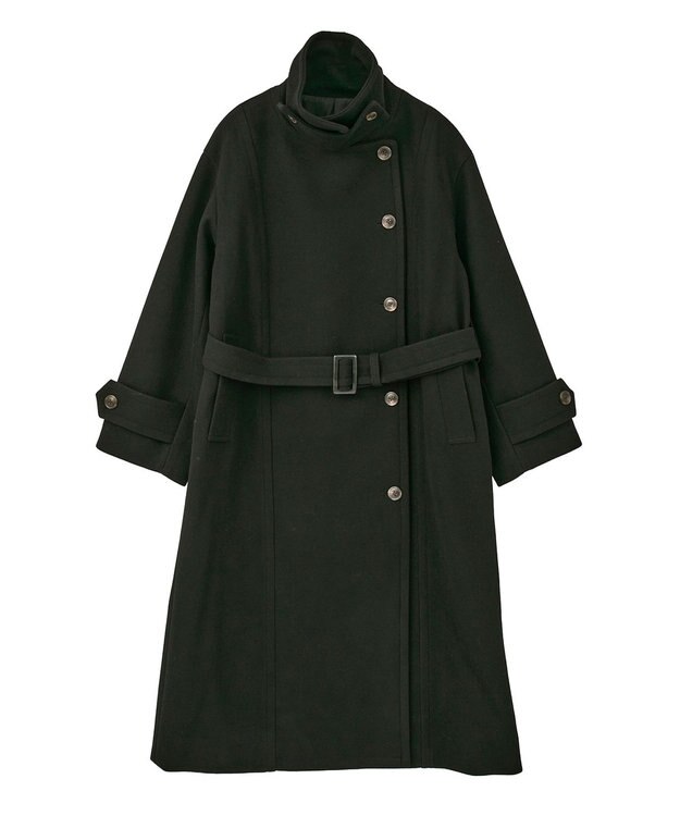 earth music&ecology 3WAYカラーロングコート Black