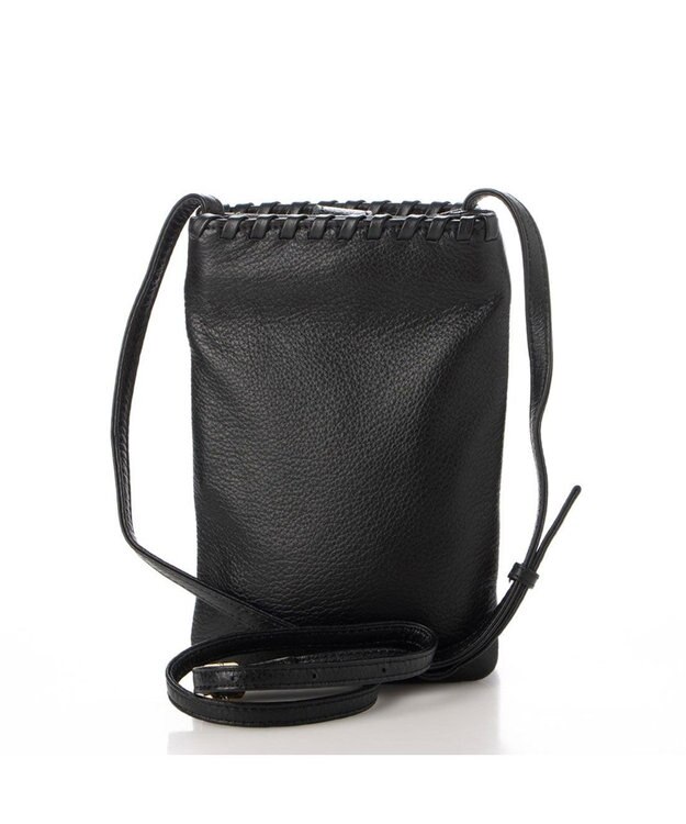 UNBILLION perche 牛革ソフト3層かがりショルダーバッグ オーク