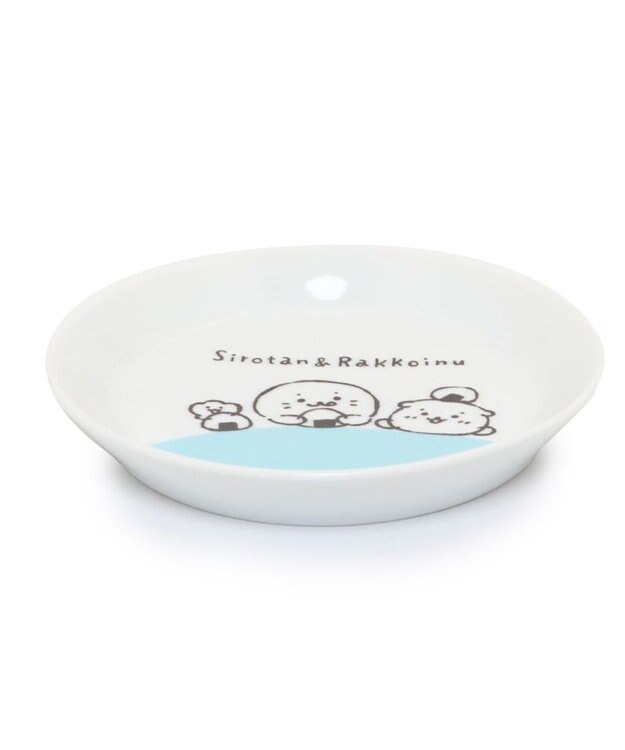 Mother garden しろたん しろたん＆らっこいぬ 洋風プレート S 15.5cm 単品 日本製 -