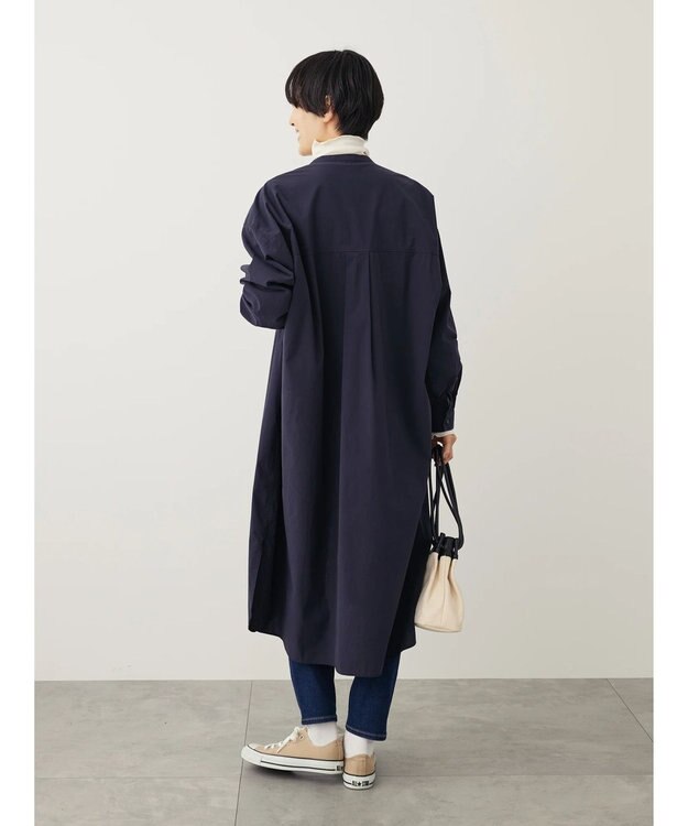 AMERICAN HOLIC バンドカラーシャツワンピース Navy