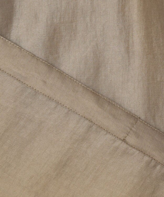 自由区 【洗える・XSサイズあり】スタンドカラーシアー ブルゾン ベージュ系