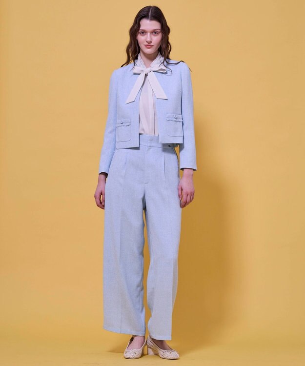 TOCCA FROST MIST TWEED ジャケット スカイブルー系5