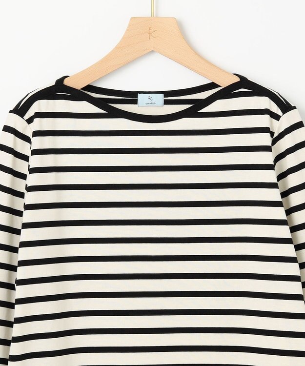 組曲 コットンバスクロング Tシャツ アイボリー系1