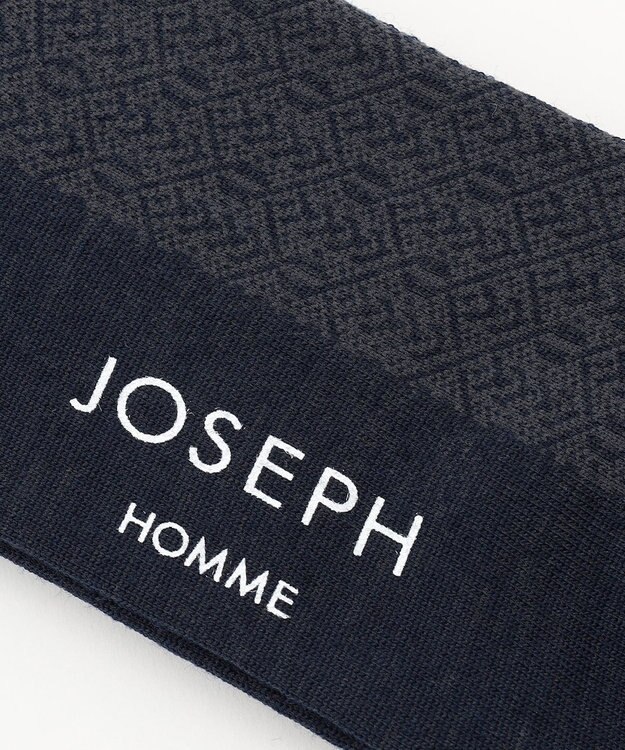 JOSEPH HOMME フォレストダイヤパターン　ソックス ネイビー系3