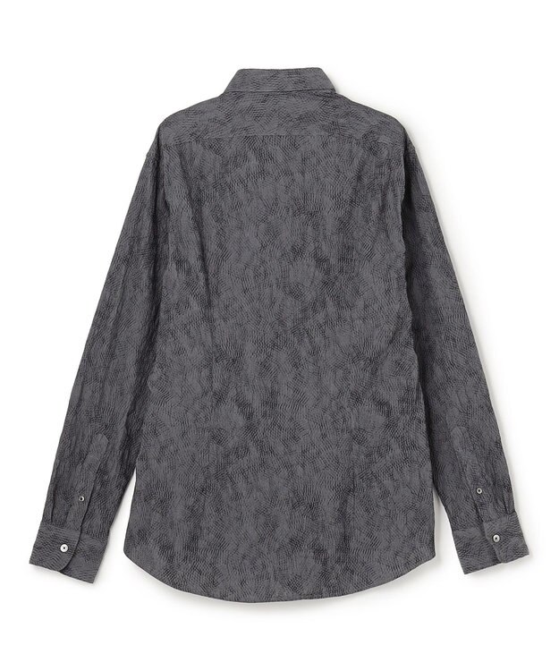 JOSEPH HOMME アブストラクトジャガードストレッチ　レギュラーカラーシャツ グレー系