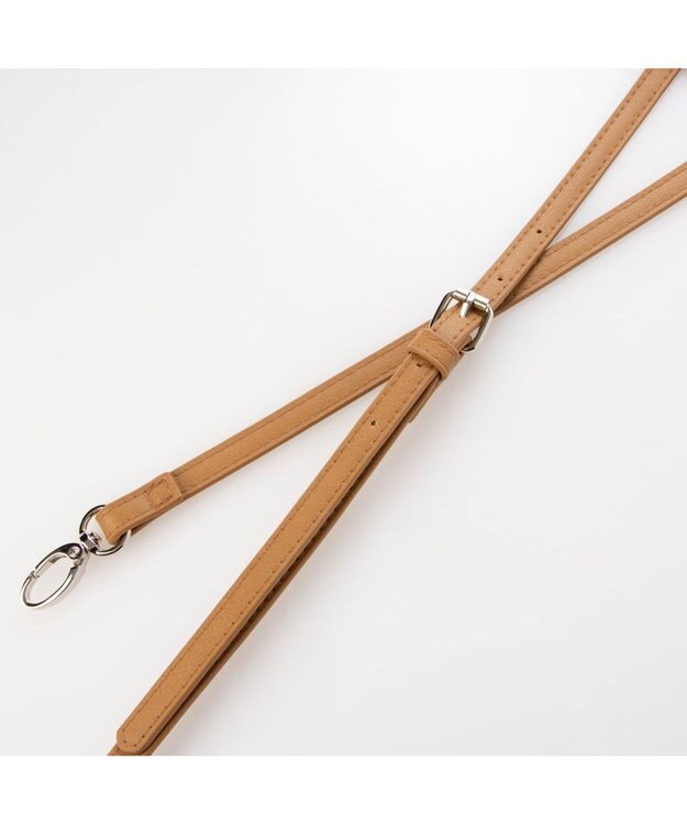 UNBILLION カシュカシュ cachecache / ボーダーコンビ編みワンハンドル2wayミニトート ベージュ