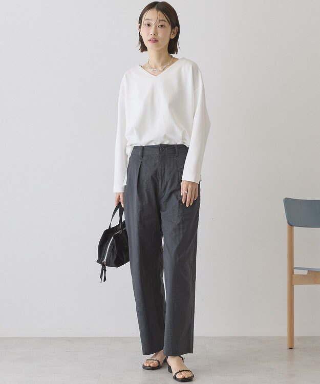 AMERICAN HOLIC サッカーワイドパンツ Charcoal Gray