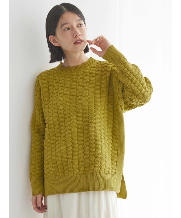 AMERICAN HOLIC エコカルットポコポコプルオーバー Mustard