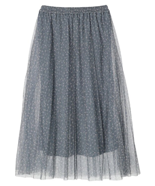 Green Parks Ｂ．チュールｐｔプリーツスカート Black