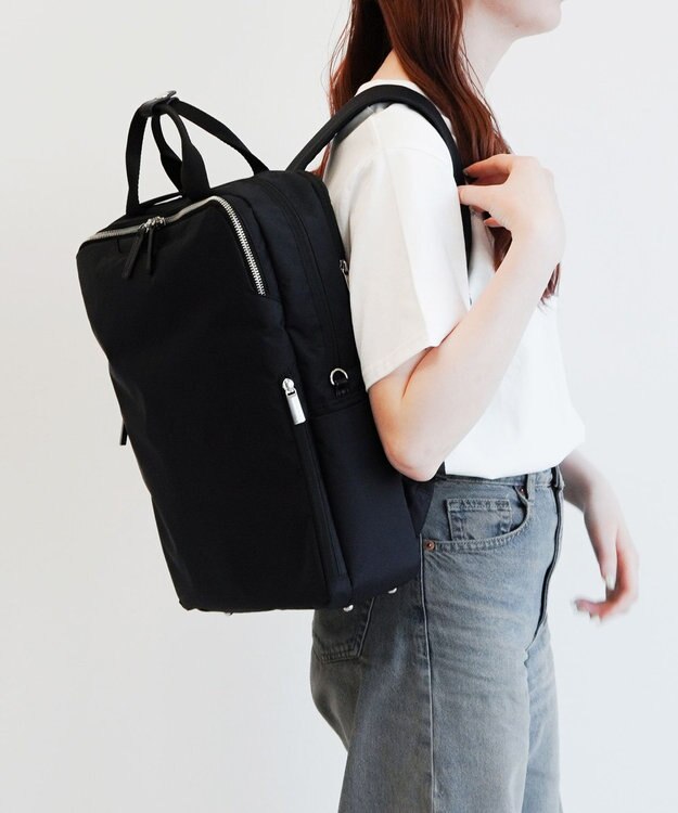 ACE BAGS & LUGGAGE 【洗える背面パッド付】 ace. フィッテムライト リュックサック A4/14インチ収納 20392 エース ブラック