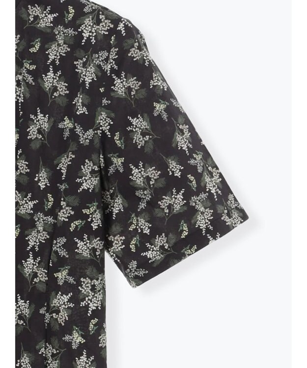 Te chichi 【LIBERTY FABRICS】ウエストタックワンピース ブラック