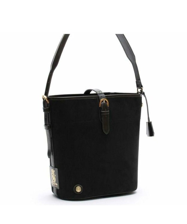 A.D.M.J. 【ファブリック】スエードプラス/バケットトートM ブラック