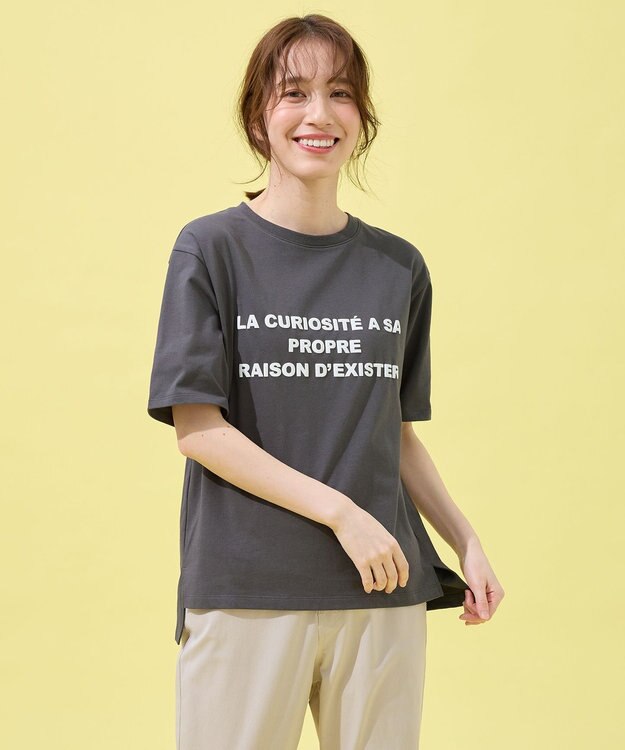 ANY オーガビッツアソートプリントTシャツ グレーロゴ