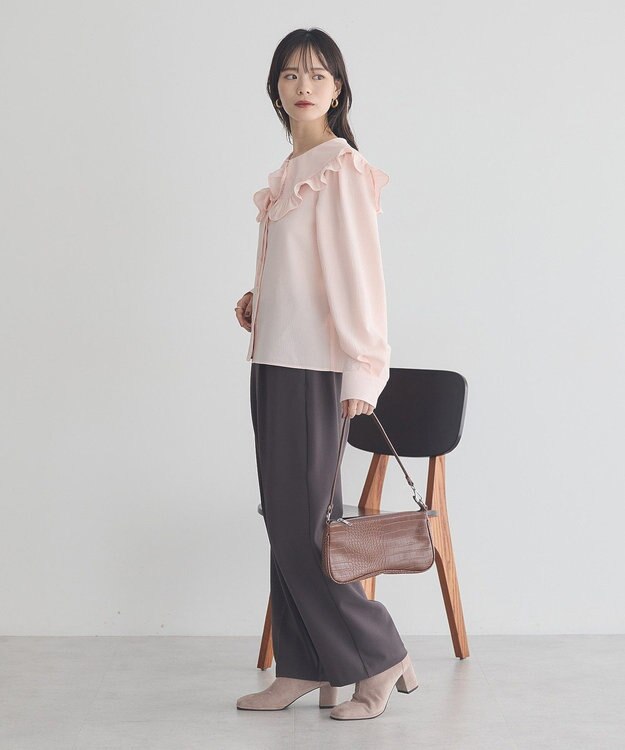 earth music&ecology ＯＲｉｅｎｔａｌ　ＴＲａｆｆｉｃ　フェイクスエードショート Beige