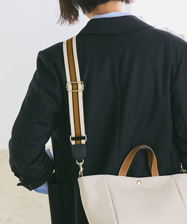 TOPKAPI 【Breath TOPKAPI】アクリルラインショルダーベルト38㎜ キャメル