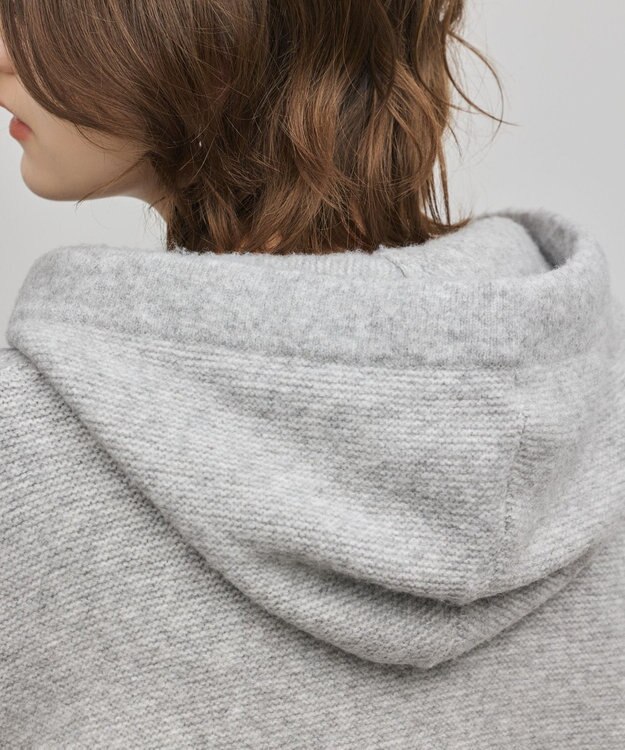 GRACE CONTINENTAL ガーターニットパーカー グレー