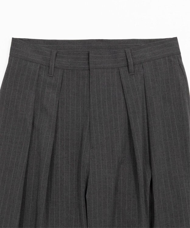 WEGO 【セットアップ対応】2タックバギースラックス グレーストライプ