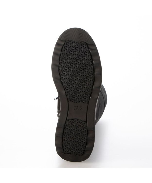 ing <ing>【WEB限定】ボリュームソールロングブーツ ブラックヌバック