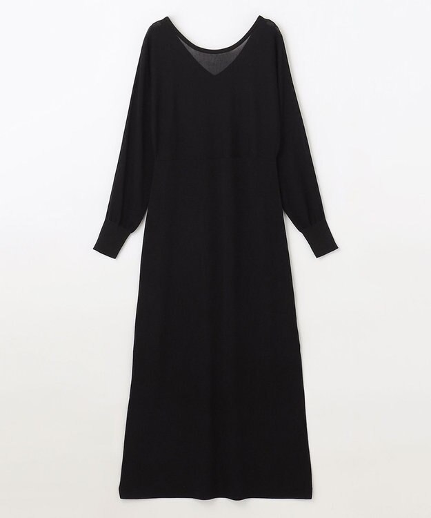 GRACE CONTINENTAL ニットブラックドレス ブラック