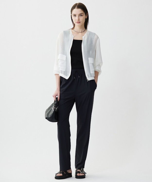 ICB 【WEB限定カラーあり・UVカット・接触冷感・速乾】マットスキューバ セミワイドパンツ ブラック系