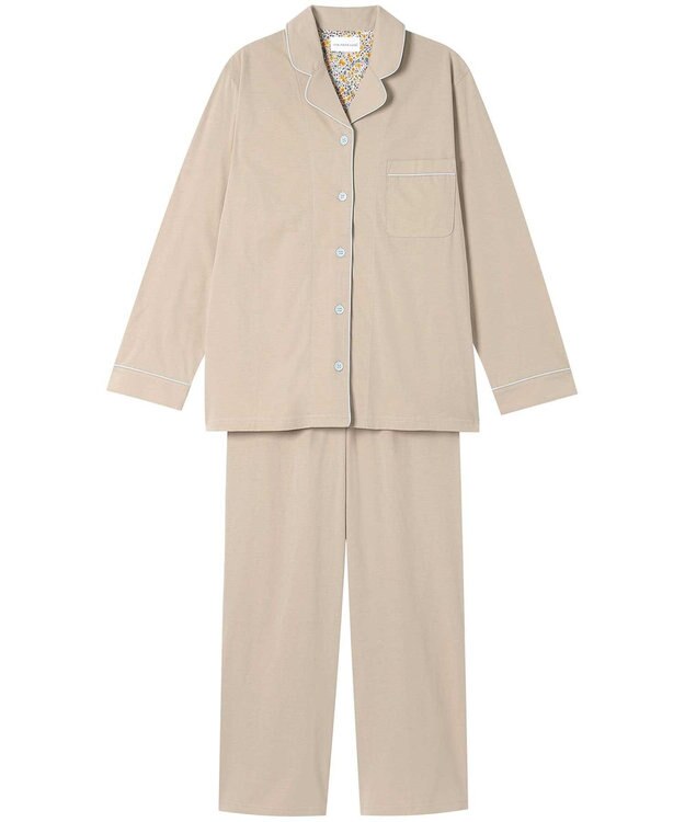 une nana cool 【綿100％】ハイゲージ天竺パジャマ　ＭＡＤＥ　ＷＩＴＨ　ＬＩＢＥＲＴＹ　ＦＡＢＲＩＣ BS